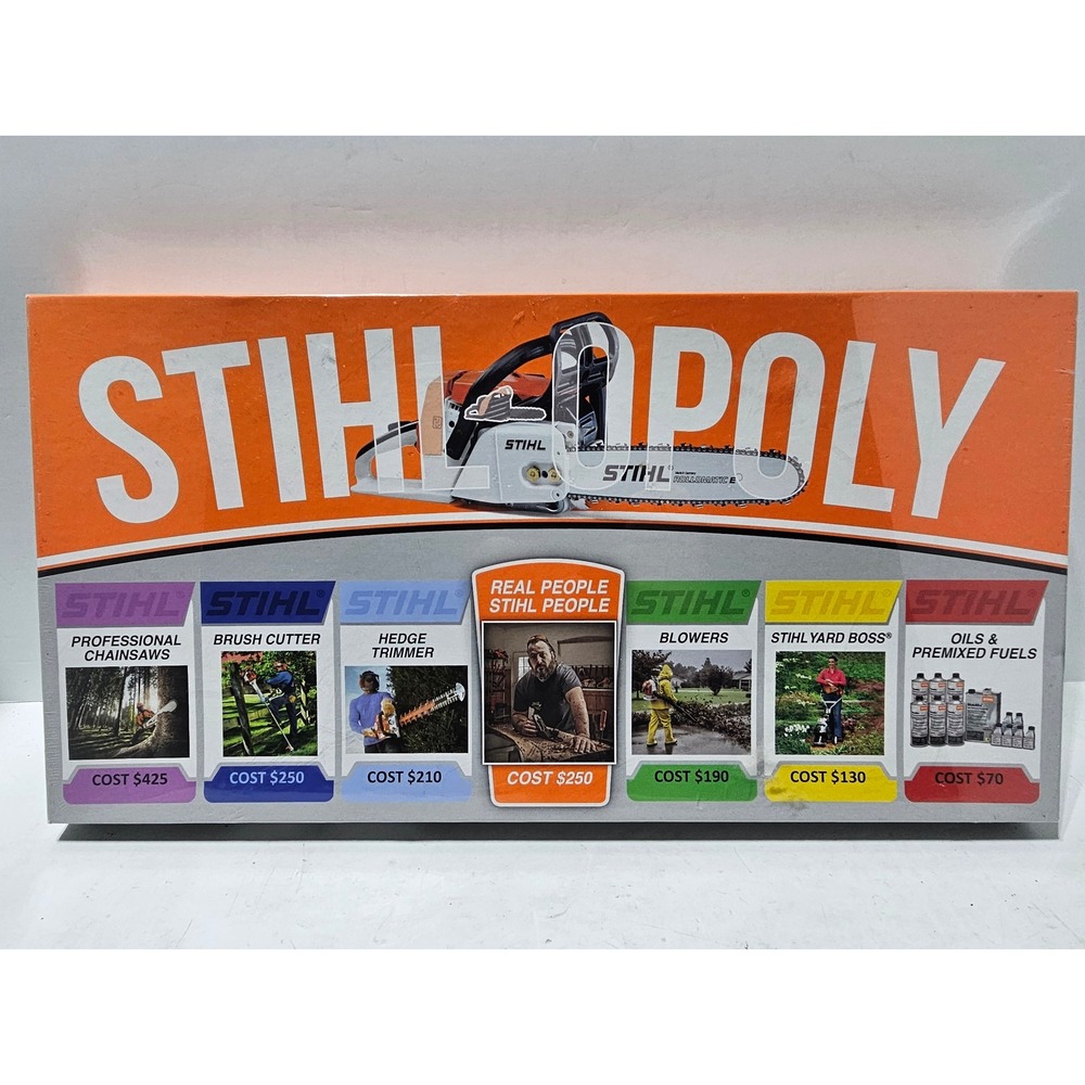 STIHLopoly Monopoly Board Game Team STIHL Licensed Product Made in USA Sealed